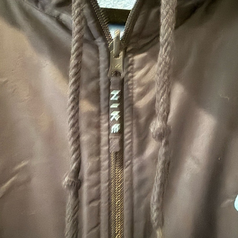 NIKE Men's Navy Windbreaker Fleece 2 In 1 Reversible Jacket Mens size XXL - Picture 4 of 9